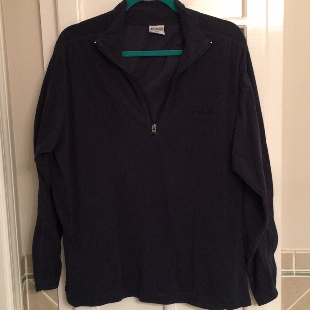 Men’s Navy blue Columbia 1/2 zip light fleece